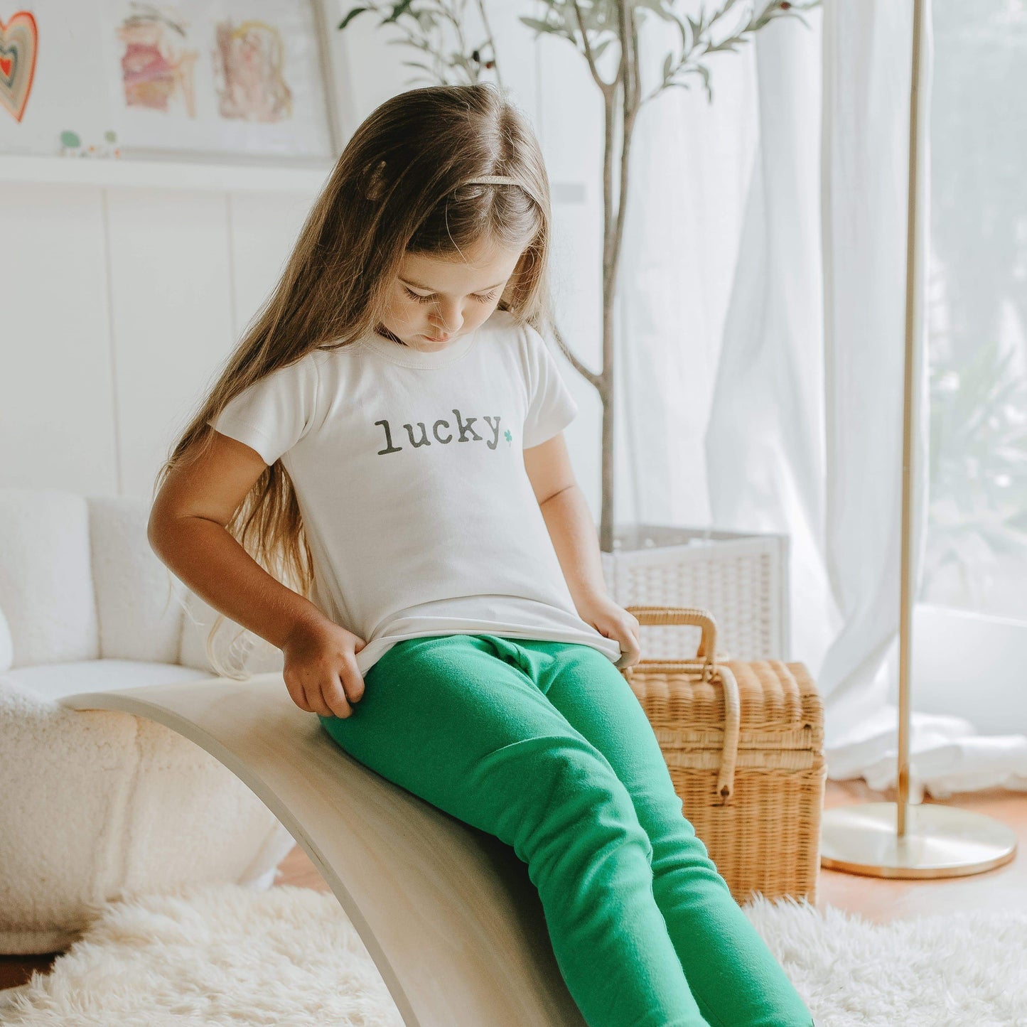 Organic Toddler Graphic Tee - Lucky