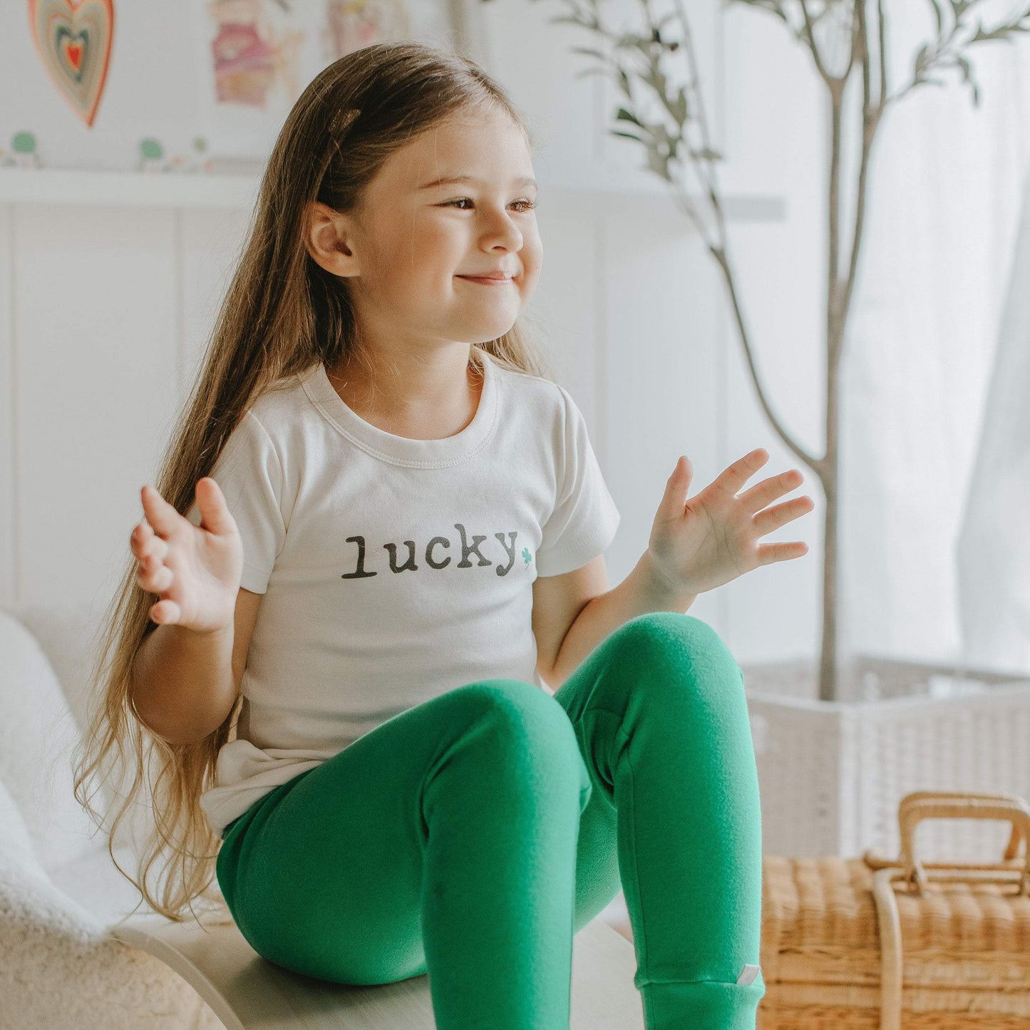 Organic Toddler Graphic Tee - Lucky