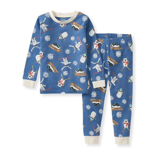 Organic Toddler & Kid Two-Piece Pajamas - Meet Me on the Mountain