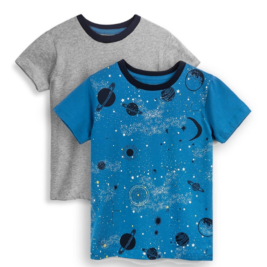 Organic Toddler Graphic Tee Shirt - 2 Pack