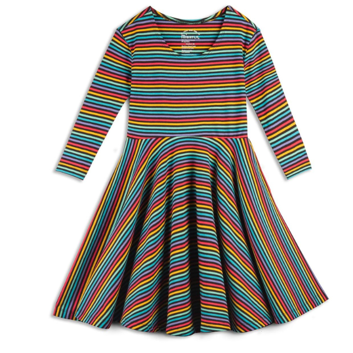 Organic Toddler Dress - Rainbow