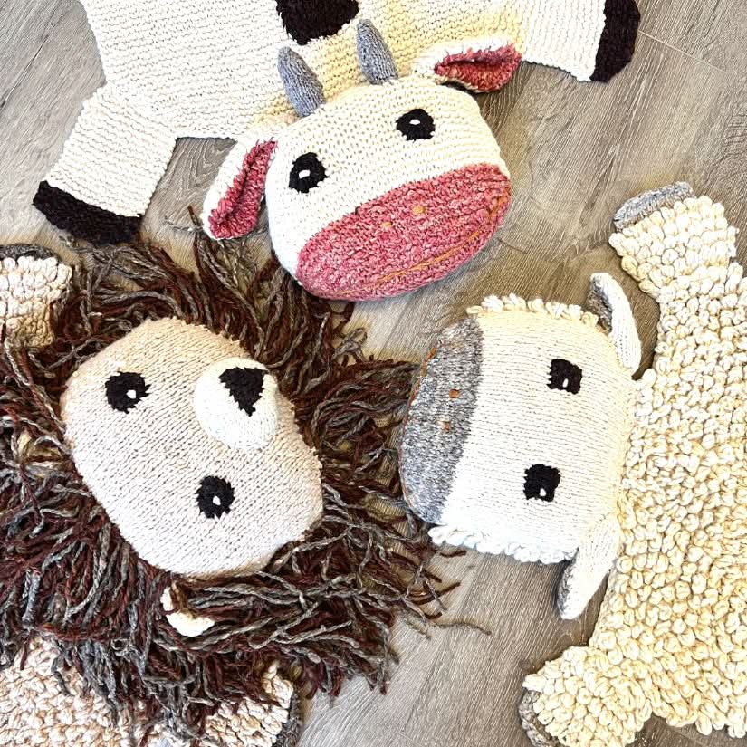 Organic Wool Play Mat + Nursery Rug  - Sheep
