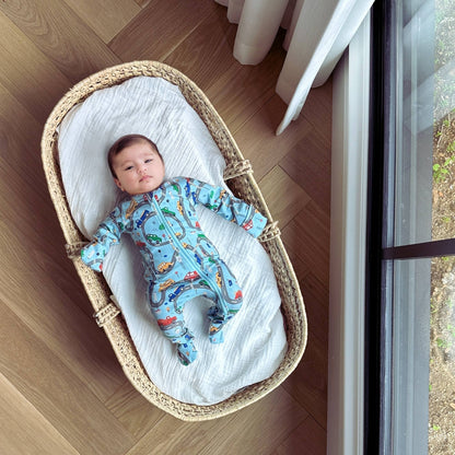 Organic Footed Baby Sleeper - Cars