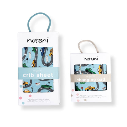 Organic Crib Sheet - Cars