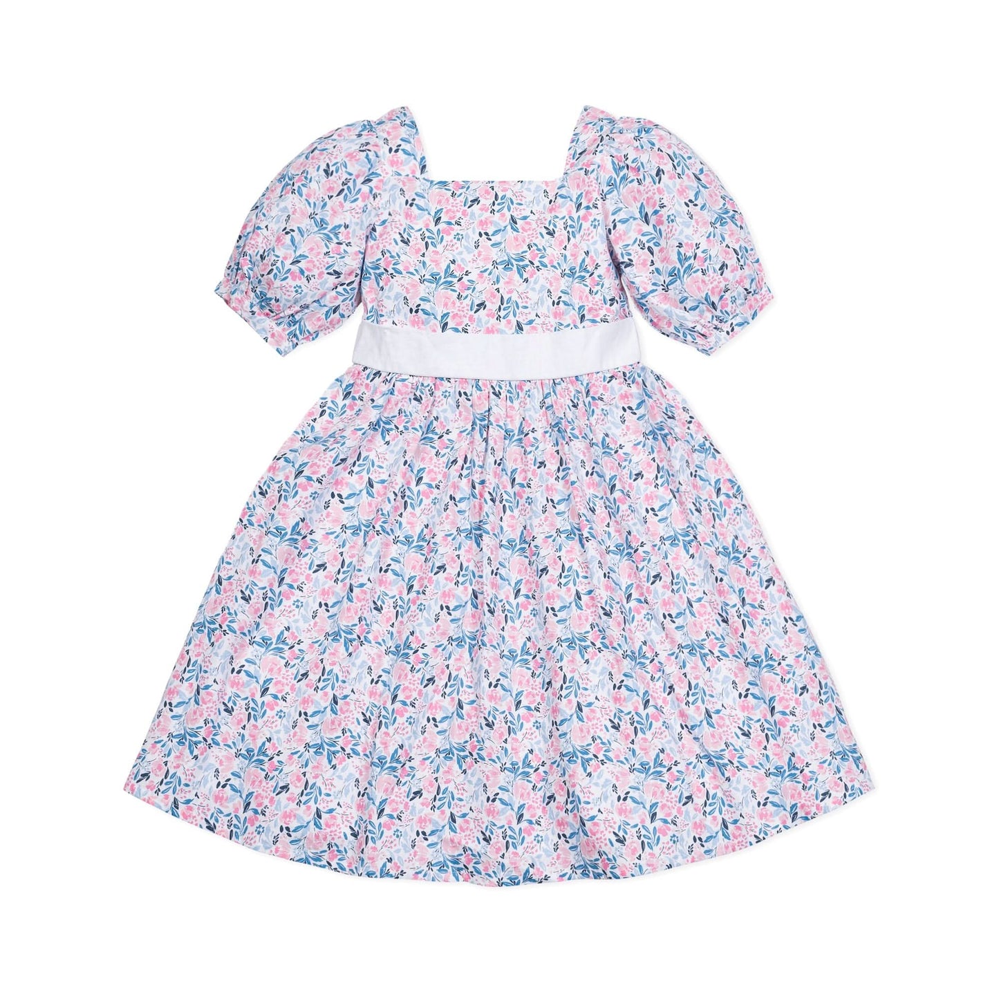 Girls Puff Sleeve Party Dress