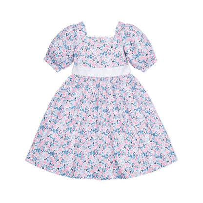 Girls Puff Sleeve Party Dress