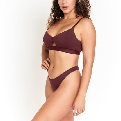 Women's Mid-Rise Thong - Sour Cherry