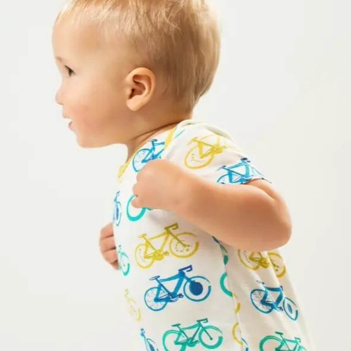 Organic Baby Bodysuit - Bicycles