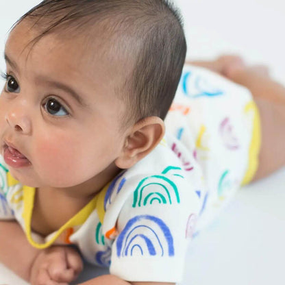 Organic Baby Bodysuit - Rainbow