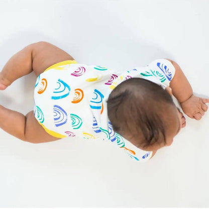 Organic Baby Bodysuit - Rainbow