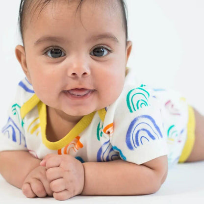 Organic Baby Bodysuit - Rainbow