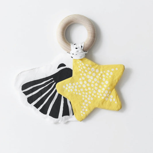 Organic Baby Crinkle Teether - Starfish