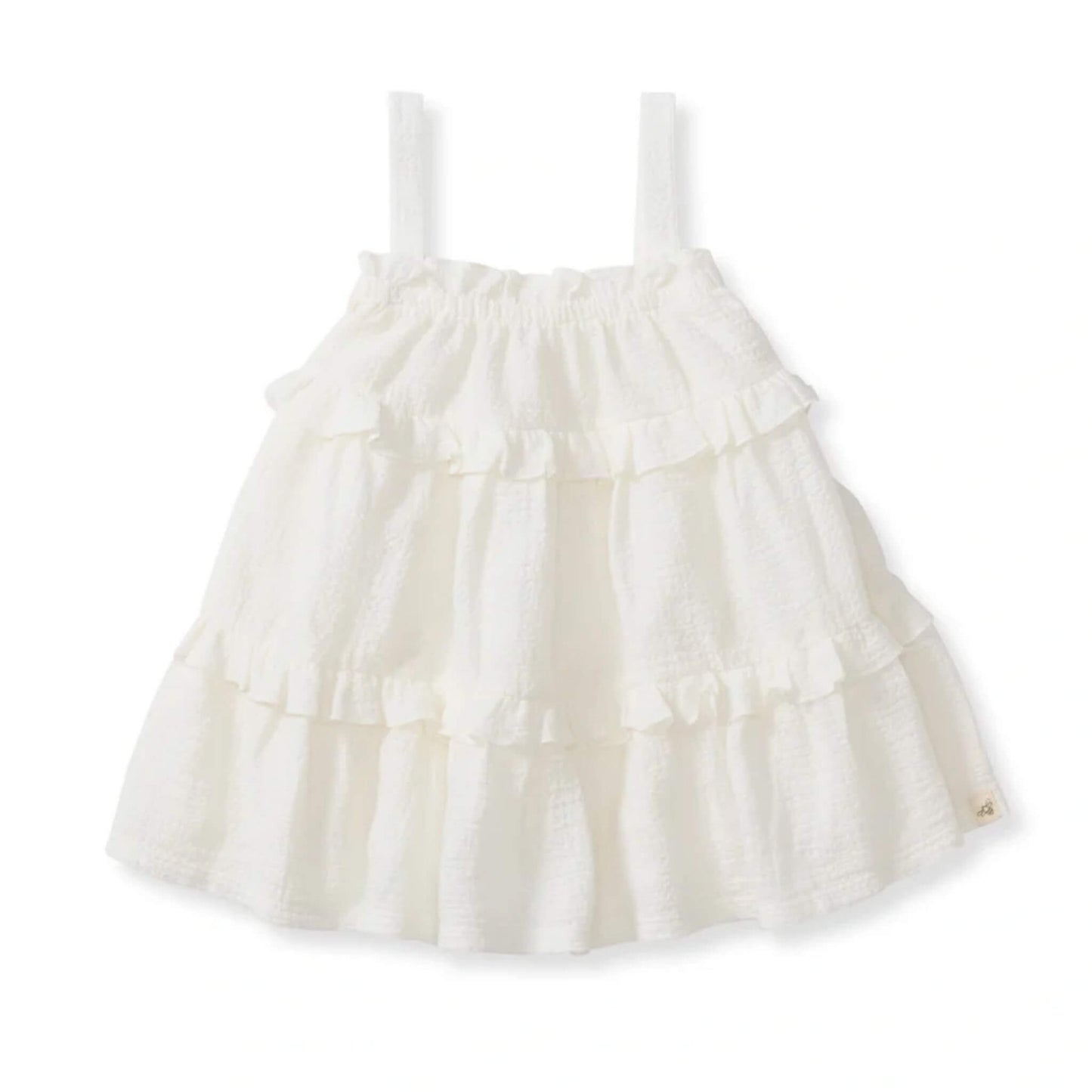 Organic Baby Cross Stitch Muslin Dress