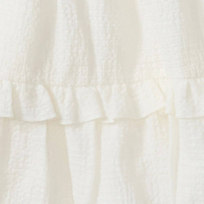 Organic Baby Cross Stitch Muslin Dress