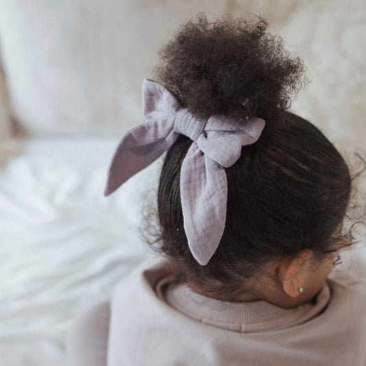 Organic Baby Fable Bow - Lilac