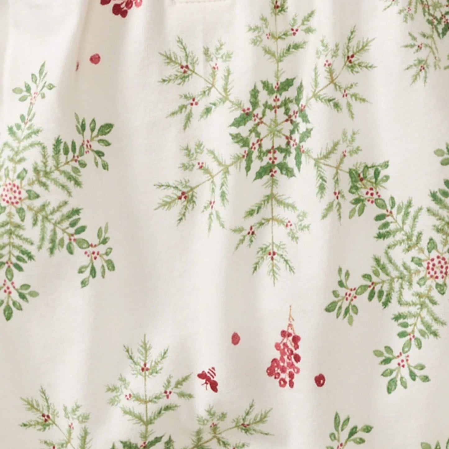 Organic Baby Girl Holiday Snowflakes Jumpsuit