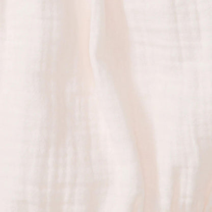 Organic Baby Girl Muslin Collar Bubble Romper