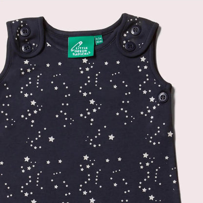 Organic Baby Overalls - Starry Night