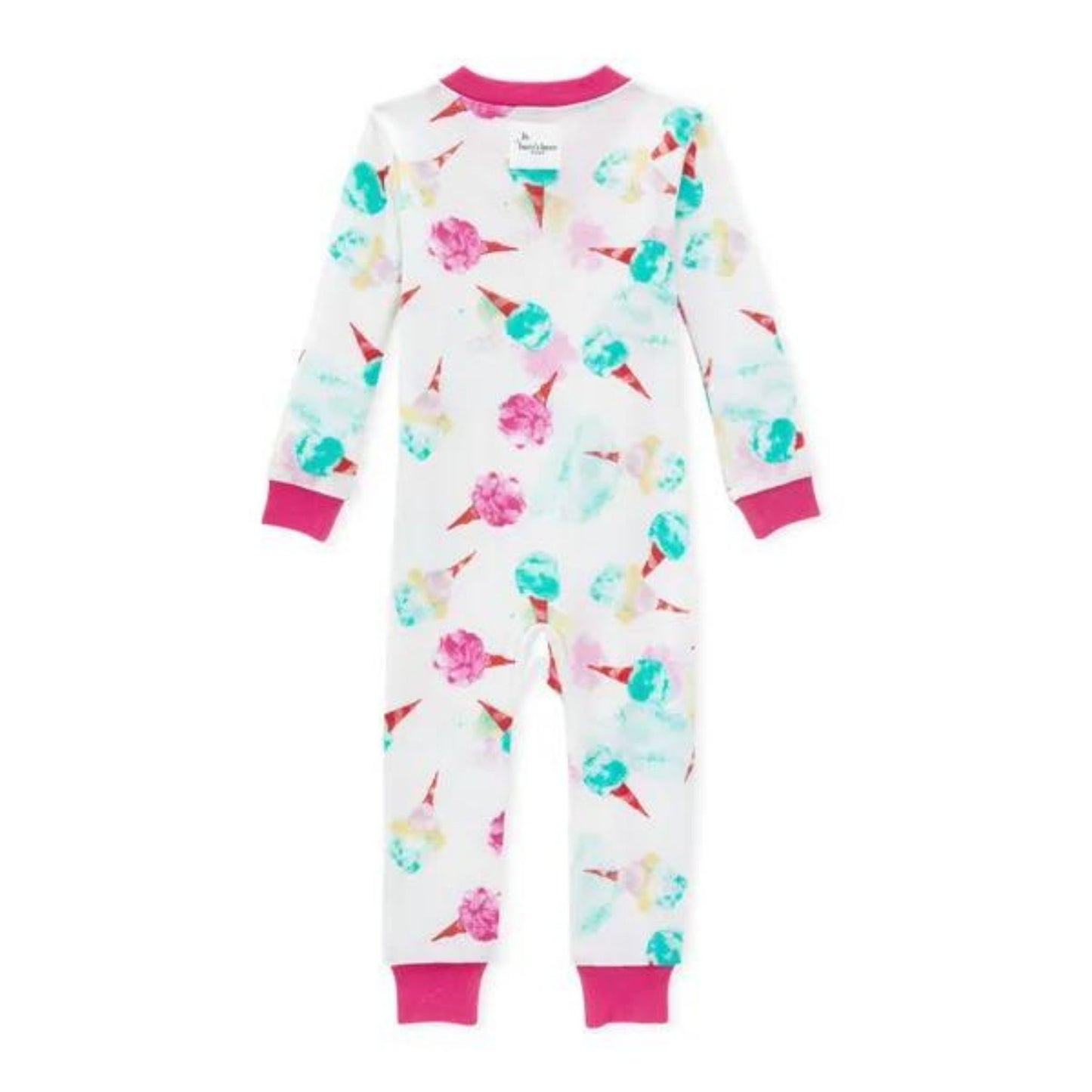 Organic Baby Pajama Romper - Cotton Candy Dreams