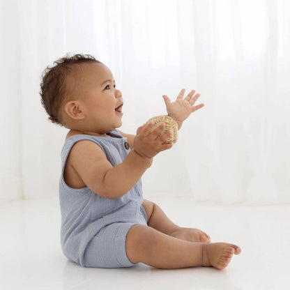 Organic Toddler Romper - Slate Blue