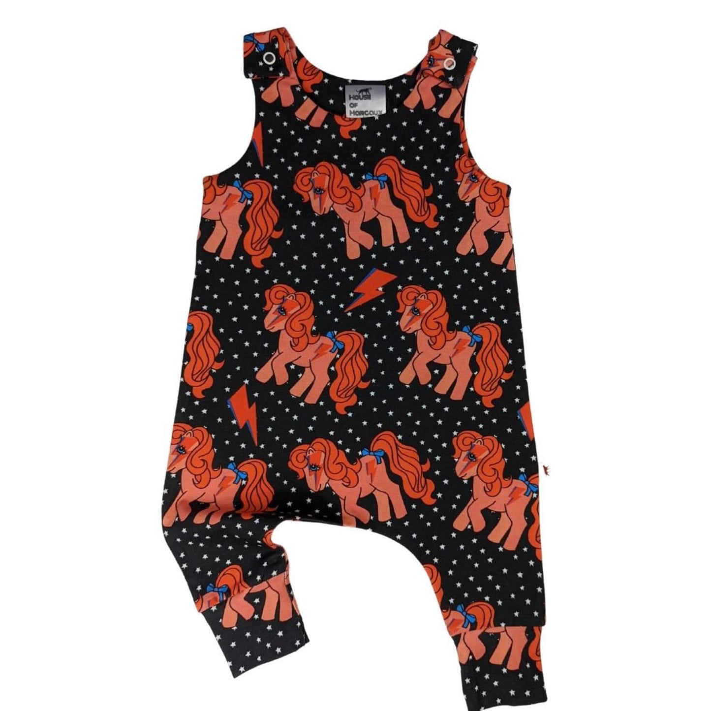 Organic Baby Romper - Bowie Pony
