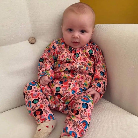 Organic Baby Romper - We Rise By Lifting Others
