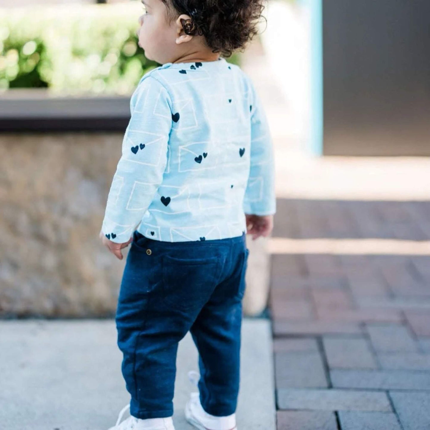 Organic Toddler & Kid Brooklyn Skinnies Sweatpants - Navy