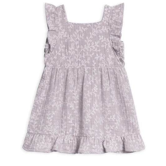 Organic Baby & Kids Jane Muslin Dress - Lucia Floral / Lilla