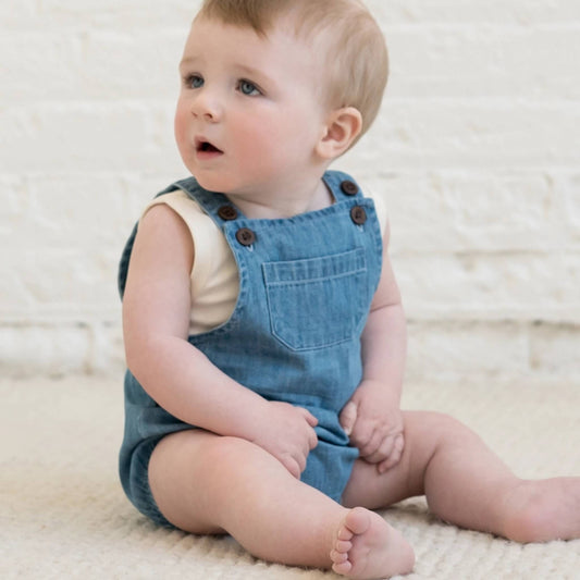 Organic Baby & Kids Noe Chambray Bubble Overall