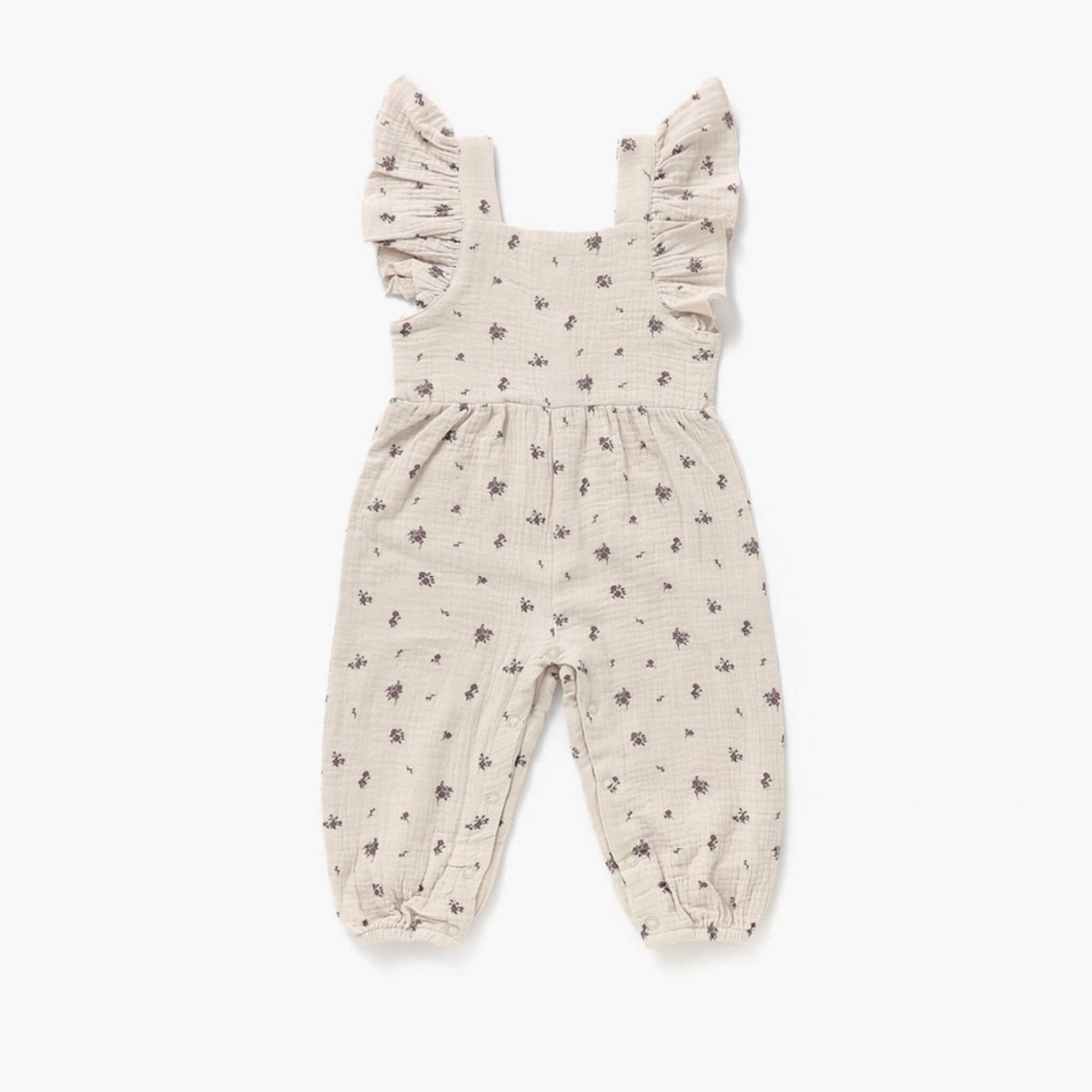Organic Baby & Toddler Flutter Jumpsuit - Floral