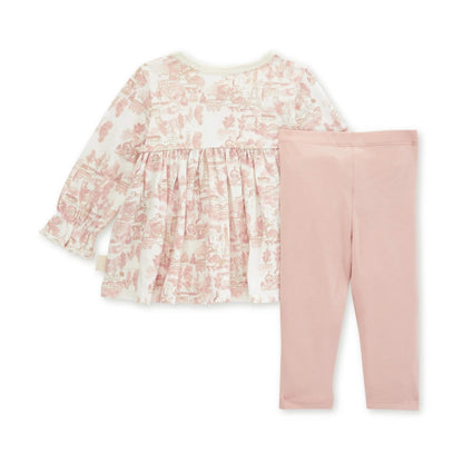 Organic Baby & Toddler Girl Tunic & Legging Set - Meet Me In Paris