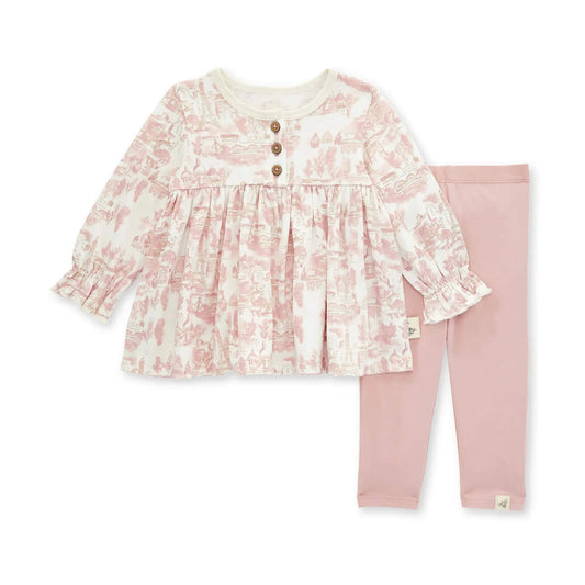 Organic Baby & Toddler Girl Tunic & Legging Set - Meet Me In Paris