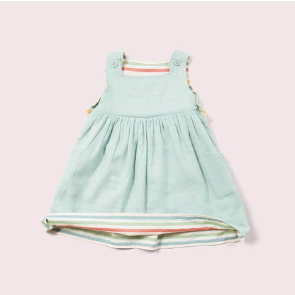 Organic Baby / Toddler Reversible Dress - Rainbow Stripe