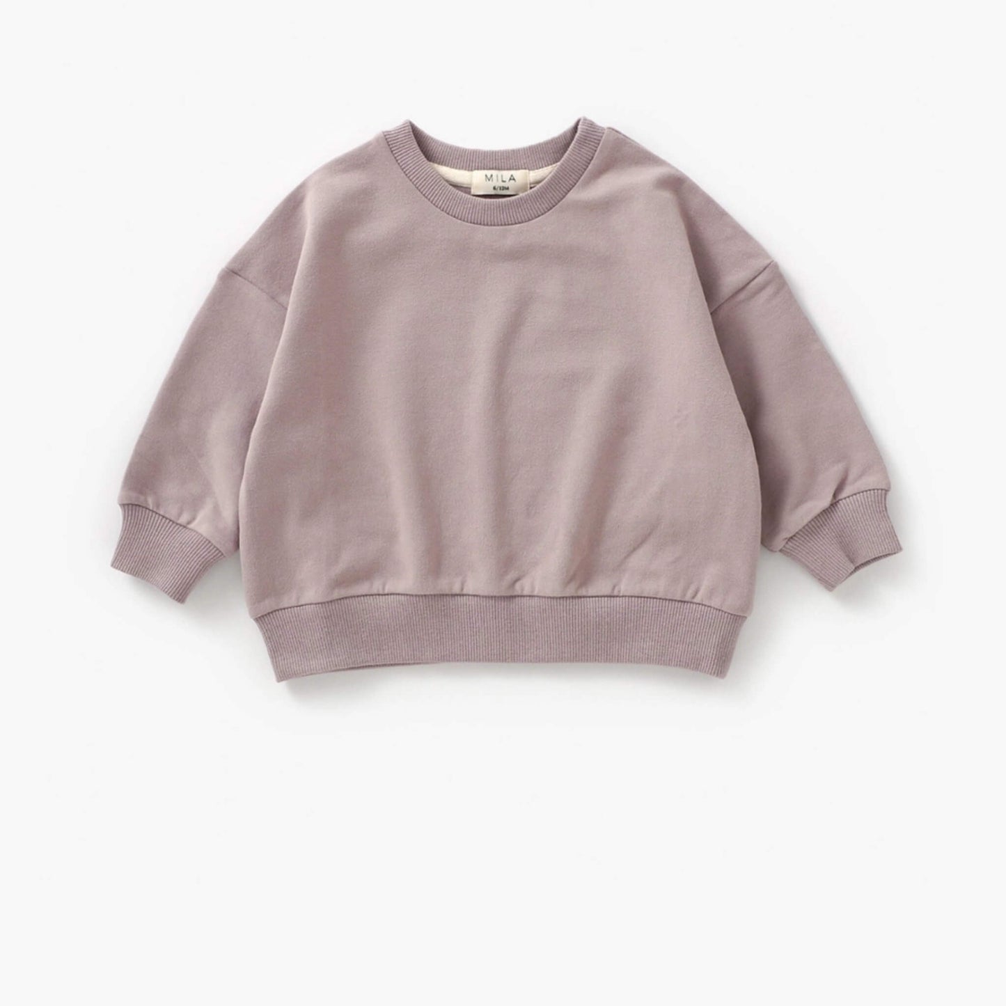 Organic Baby & Toddler Sweatshirt & Jogger Set - Pale Mulberry