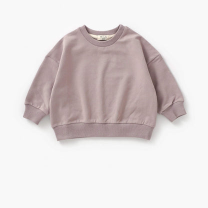 Organic Baby & Toddler Sweatshirt & Jogger Set - Pale Mulberry