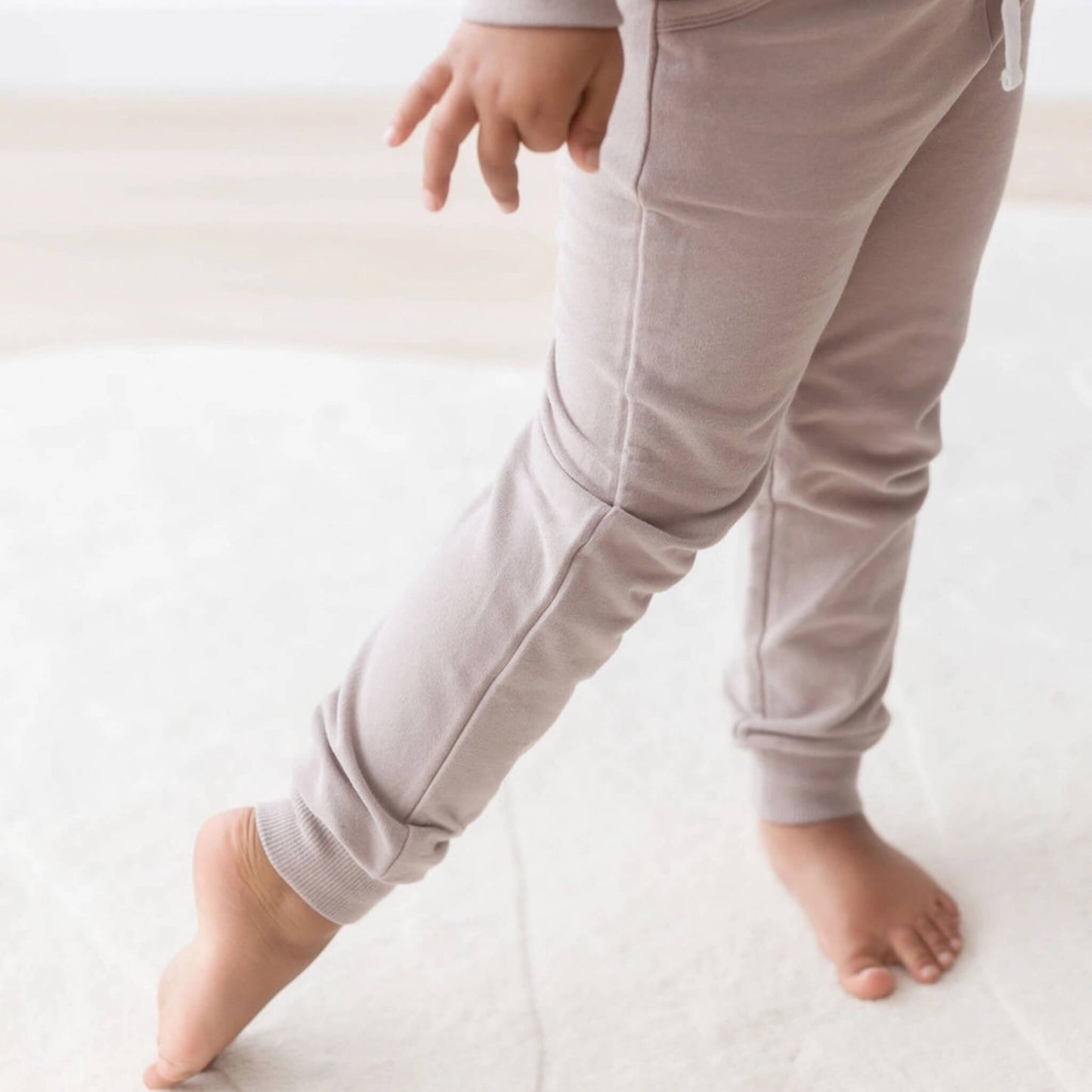 Organic Baby & Toddler Sweatshirt & Jogger Set - Pale Mulberry