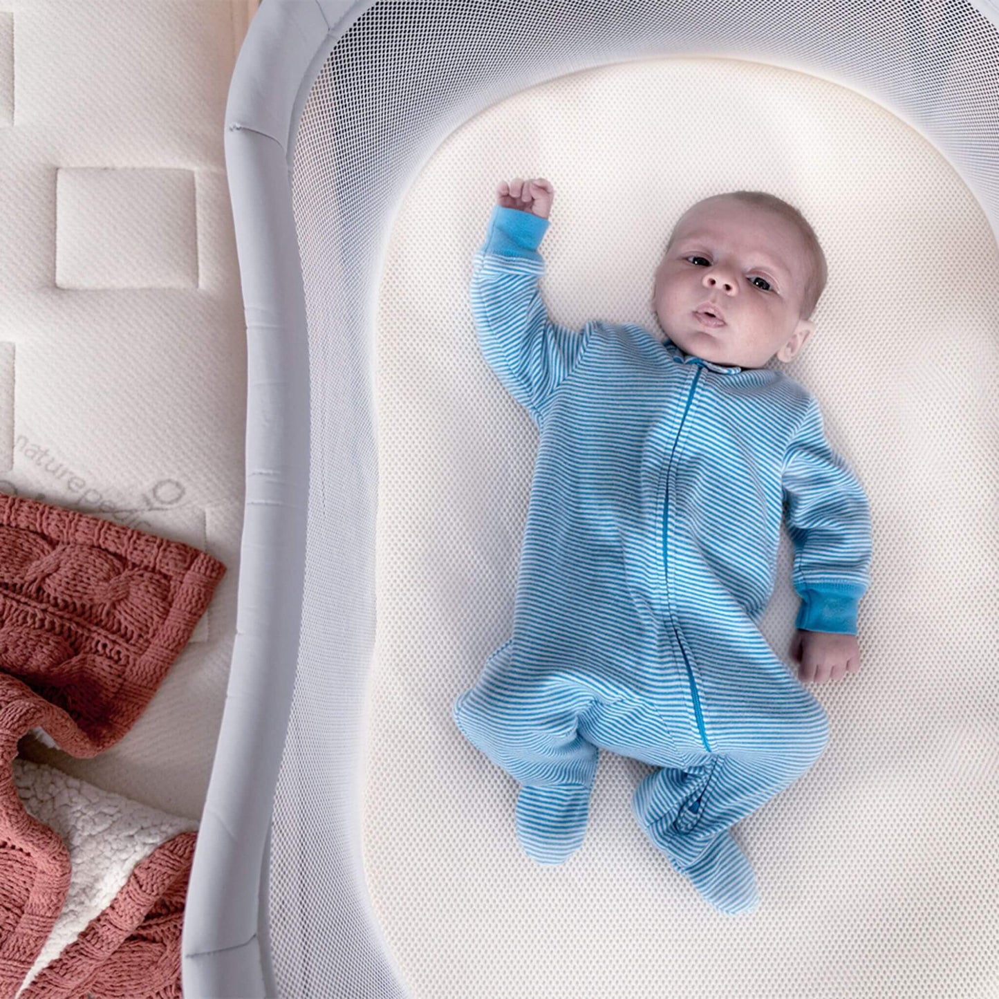 Organic Breathable Bassinet Mattress for Halo Bassinets