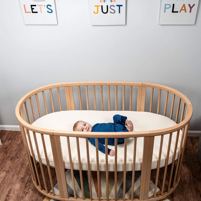 Organic Breathable Oval Crib Mattress (For Stokke Sleepi Bed)