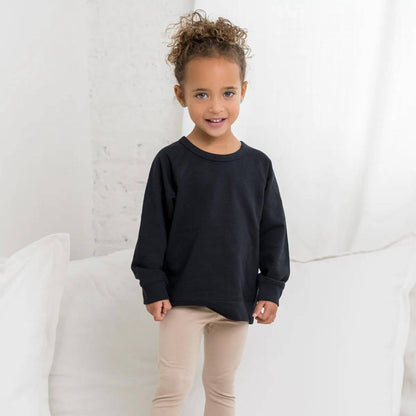 Brooklyn Organic French Terry Kid Pullover - Black
