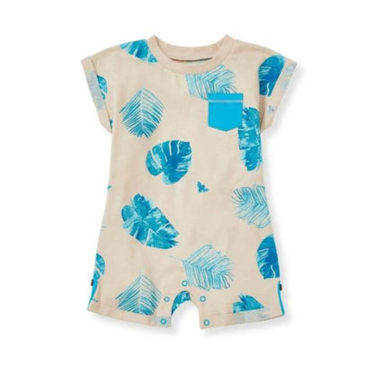 Organic Cotton Bold Palms Baby Romper