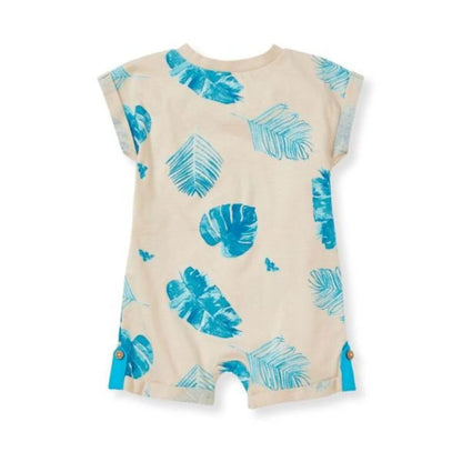 Organic Cotton Bold Palms Baby Romper