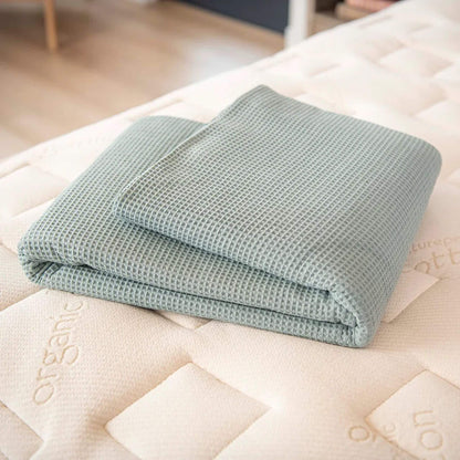 Organic Cotton Waffle Blanket for Kids