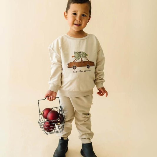 Organic Fleece Baby Sweatshirt - Tis The Season