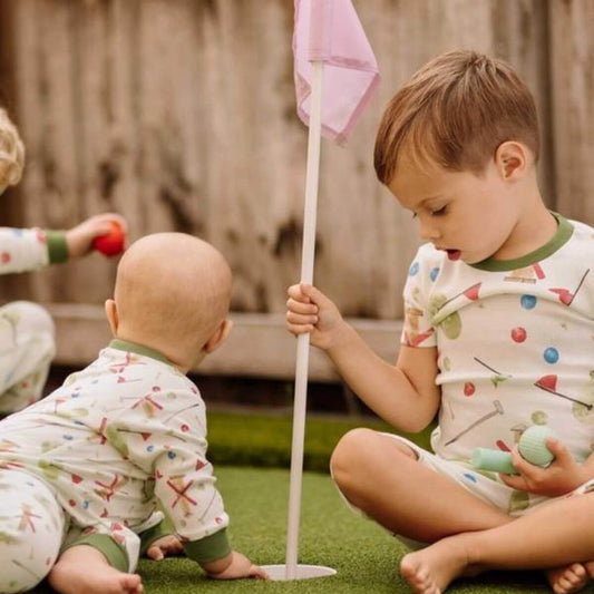 Organic Mini Golf Tee & Short PJ Set