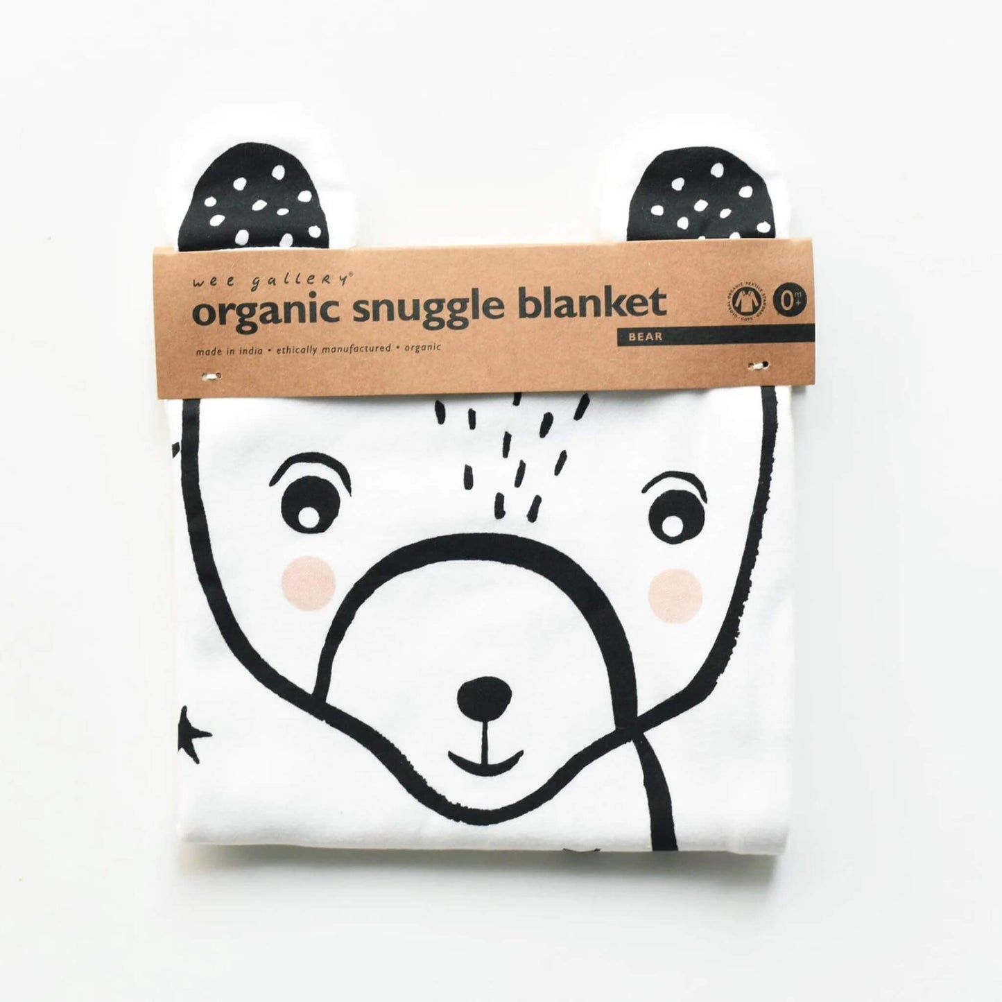 Organic Snuggle Baby Blanket - Bear