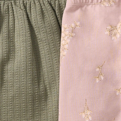 Organic Toddler Girl Budding Beauty Tunic & Pants Set