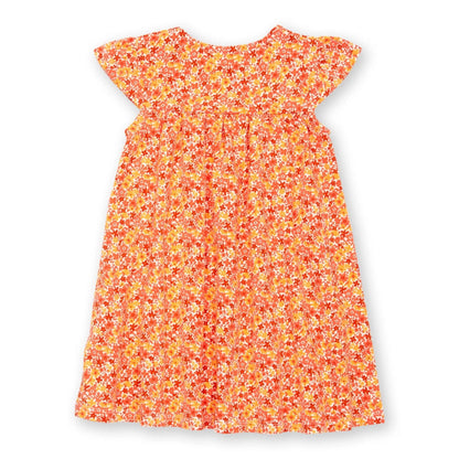 Organic Toddler Girls Floral Dress - Petal Perfume