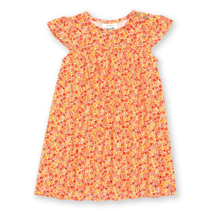 Organic Toddler Girls Floral Dress - Petal Perfume