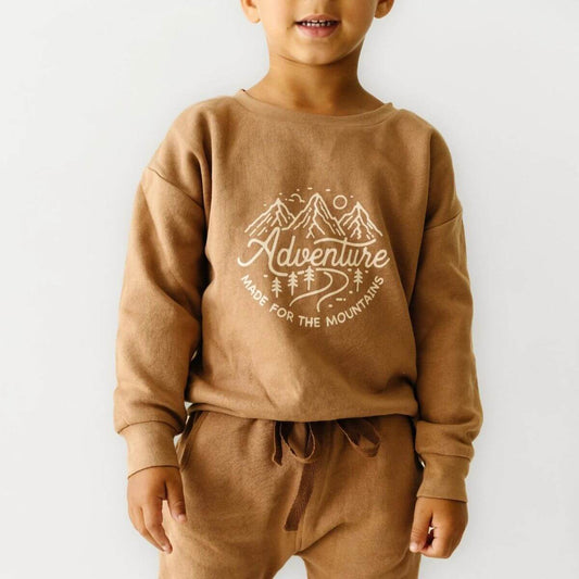 Organic Toddler Graphic Sweatshirt - Adventure