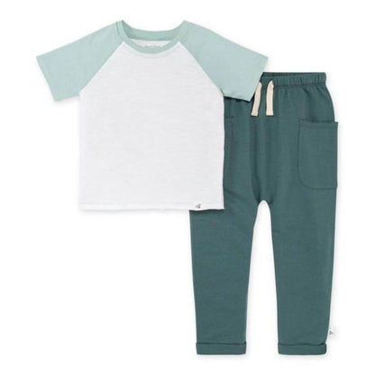 Organic Toddler Raglan Tshirt & French Terry Joggers Set